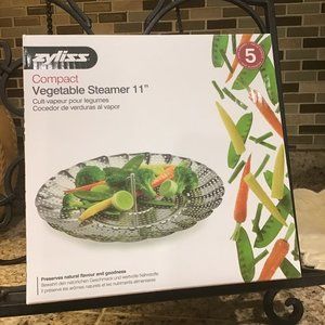 NIB - ZYLISS Durable Stainless Steel Vegetable Steamer for easy storage 11-inch